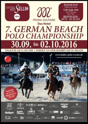 Prora Solitaire 7. German Beach Polo Championship 2016, Sellin/Rügen Bild: Prora Solitaire 7. German Beach Polo Championship 2016, Sellin/Rügen