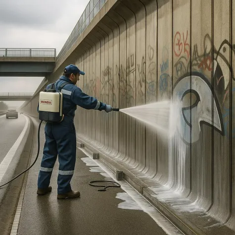 Bild: Graffitischutz 7626: Innovativer 1-Komponenten-Schutz ohne Opferschicht
