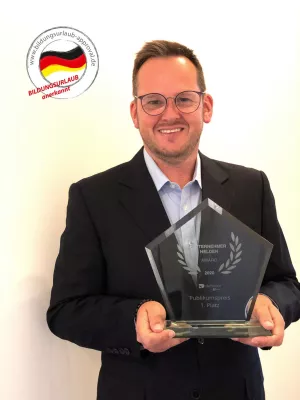 Bild: Bildungsurlaub Approval Gewinner des Unternehmerhelden Awards 2020