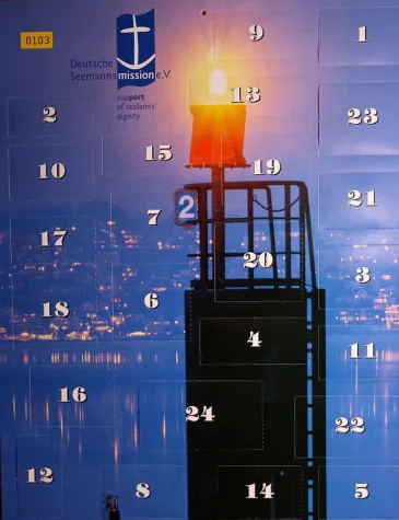 Seemannsmission präsentiert den ersten maritimen Adventskalender Deutschlands mit 24 Gewinnen Bild: Seemannsmission präsentiert den ersten maritimen Adventskalender Deutschlands mit 24 Gewinnen