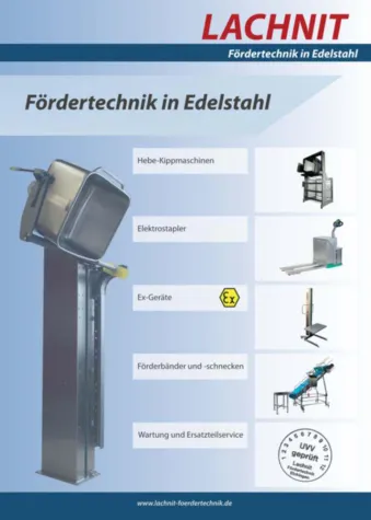 Fördertechnik in Edelstahl Bild: Fördertechnik in Edelstahl