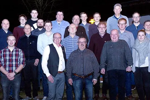 Bild: Staffelübergabe beim Spielmannszug Fürstenau