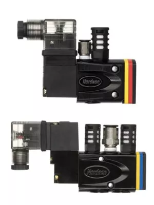 Neue Saturn® Magnetventile für Nordson Schmelzklebstoff-Auftragsköpfe Bild: Neue Saturn® Magnetventile für Nordson Schmelzklebstoff-Auftragsköpfe