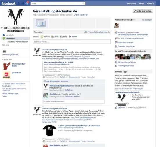 Bild: Veranstaltungstechniker.de goes Social
