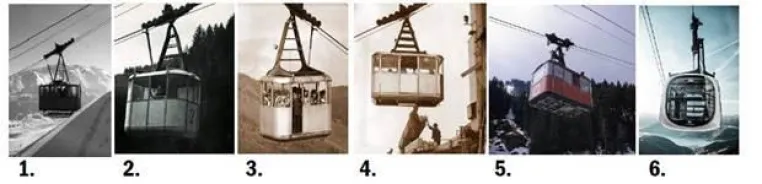 Bild: Gondeln im Wandel der Zeit Rückkehr der Schmittenhöhebahn-Kabinen nach 70 Jahren