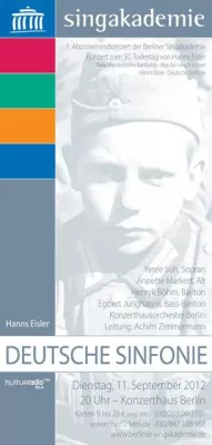 Bild: Die Berliner Singakademie führt zum 50. Todestag von Hanns Eisler seine „Deutsche Sinfonie“ auf.