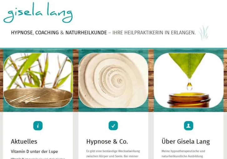 Bild: Praxis für Hypnose, Coaching und Naturheilkunde in Erlangen – neue Internetpräsenz