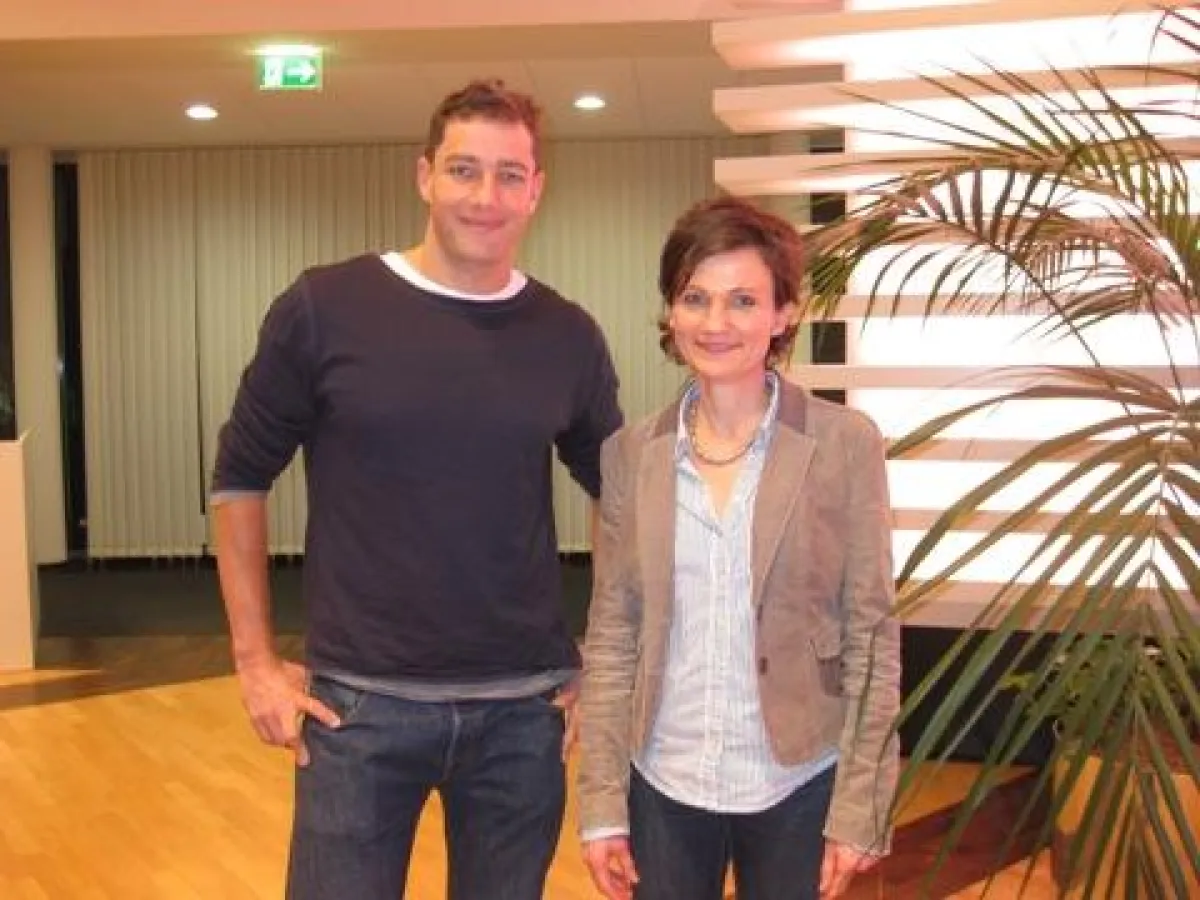 Lothar Leder und Dr. Uta Peiler diskutierten über Sport und Ernährung.