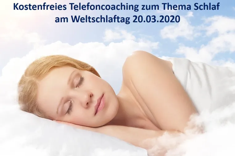 Kostenfreies Telefoncoaching am Weltschlaftag 20.03.2020 Bild: Kostenfreies Telefoncoaching am Weltschlaftag 20.03.2020
