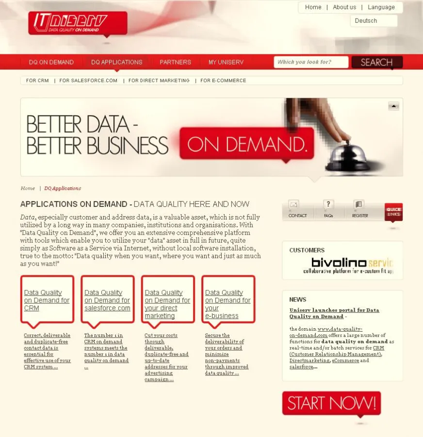 Uniserv Data Quality on Demand
