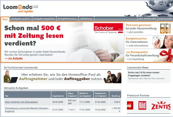 Bild: Stressfrei jobben trotz hohem Lernpensum - Loomondo vermittelt passende Nebenjobs im Internet