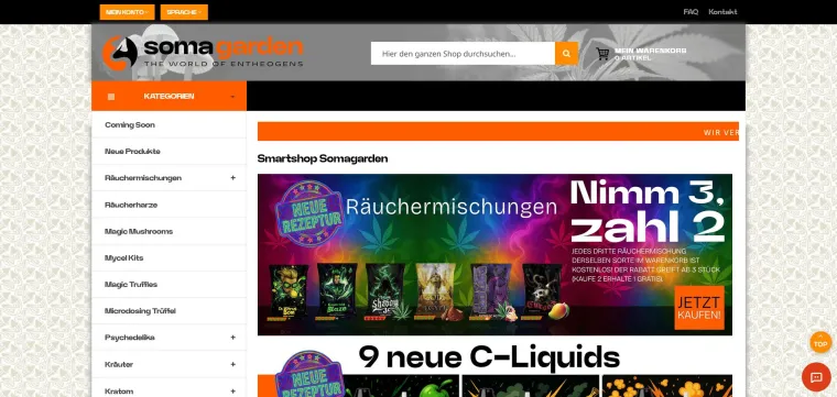 Bild: Somagarden Rabattcode – 10 % auf alle Produkte mit Code AFL-MAWN