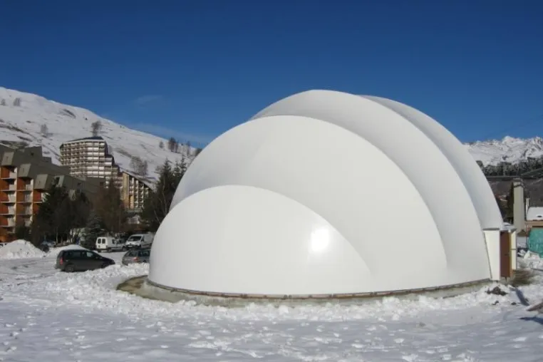 Bild: Textile Membrankuppel - Grenoble Dome