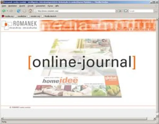 “Print meets Internet” - Romanek media-module kommen mit einem kostengünstigem e-journal auf den Markt Bild: “Print meets Internet” - Romanek media-module kommen mit einem kostengünstigem e-journal auf den Markt