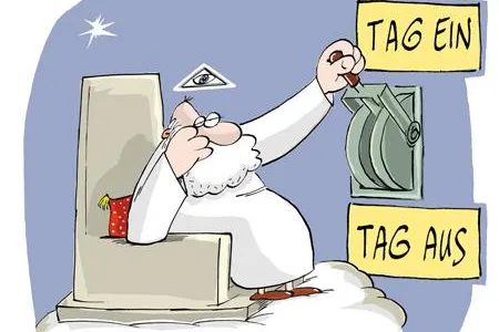 Bild: "TAG EIN, TAG AUS" - NELs normaler Wahnsinn - im Cartoonmuseum Luckau