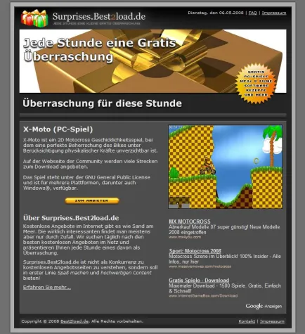 Bild: Jede Stunde auf eine kleine Gratis Überraschung freuen