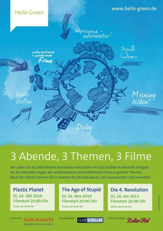 Poster Eventreihe Hello Green