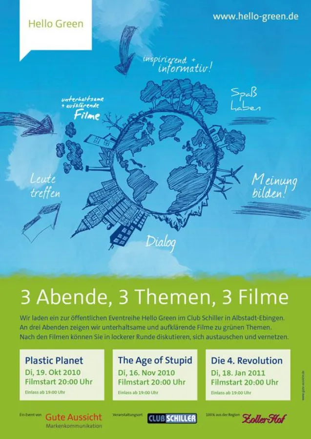 Poster Eventreihe Hello Green
