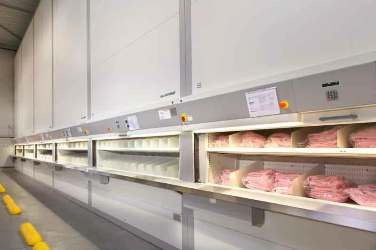 Paternostersystem bei Party Rent in Bocholt (Foto: Gerd Knehr)