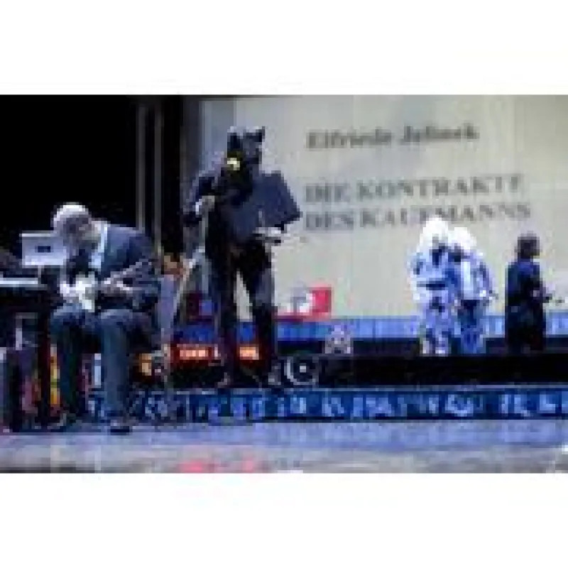 Schauspiel Köln, v.l.n.r.: Nicolas Stemann und Ensemble © David Baltzer