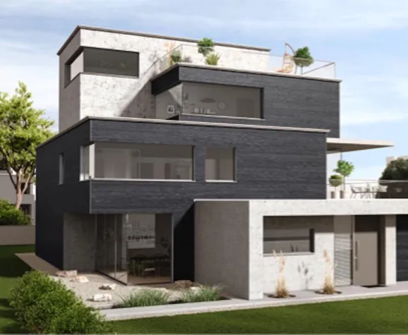 Bild: Edle Fassaden mit neuen Strukturen und Farben – Trenddesign von Mocopinus