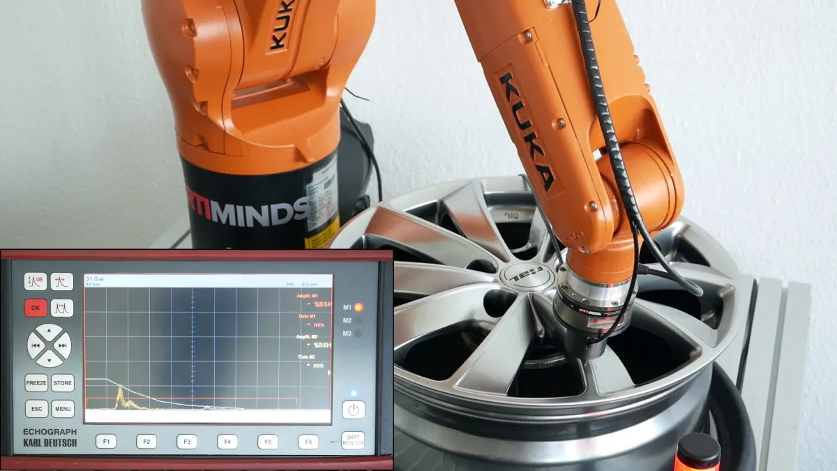 Robotergestützte Ultraschallprüfung von Gussteilen