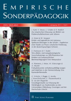 Empirische Sonderpädagogik: Wenige Beziehungen und viel Gewalt im Jugendheim Bild: Empirische Sonderpädagogik: Wenige Beziehungen und viel Gewalt im Jugendheim