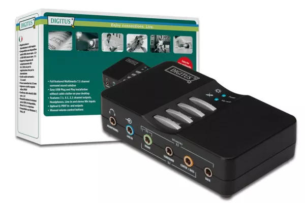 Bild: USB 7.1 Soundbox von DIGITUS®