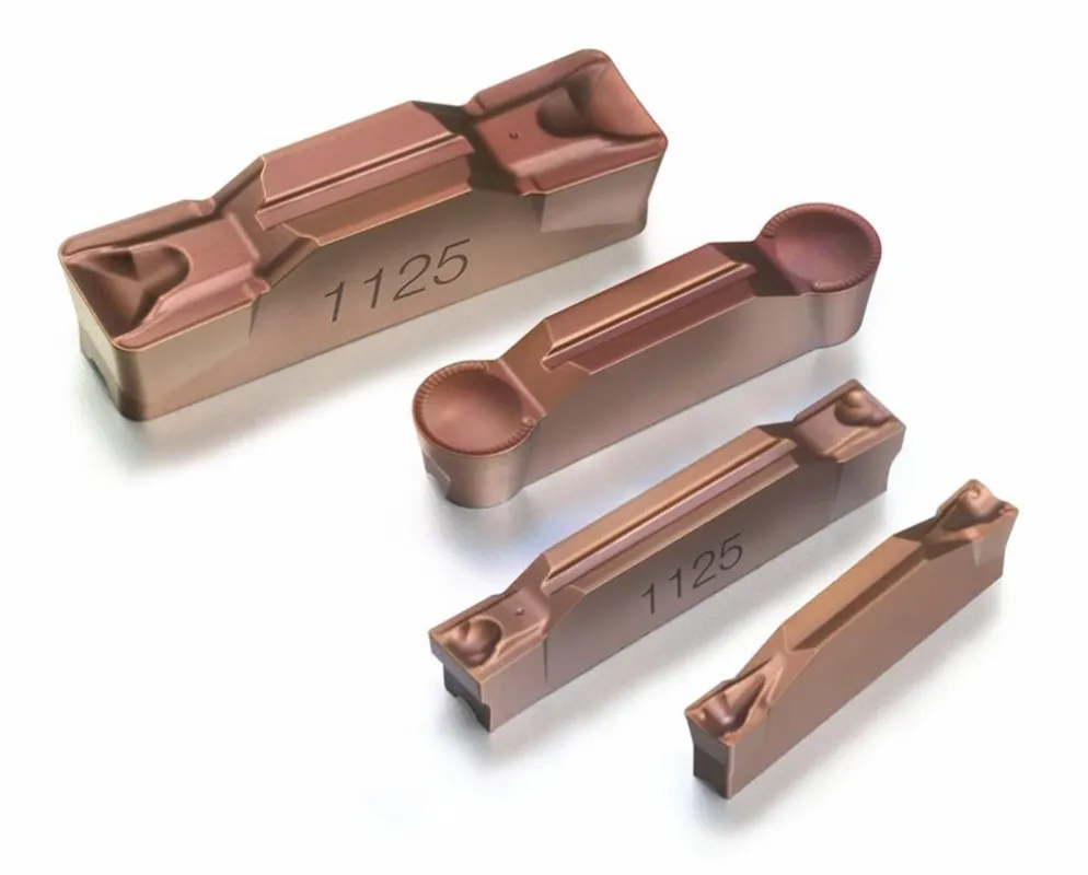 GC1125 ist zum Abstechen für Stahl, rostfreien Stahl und HRSA-Materialien optimiert