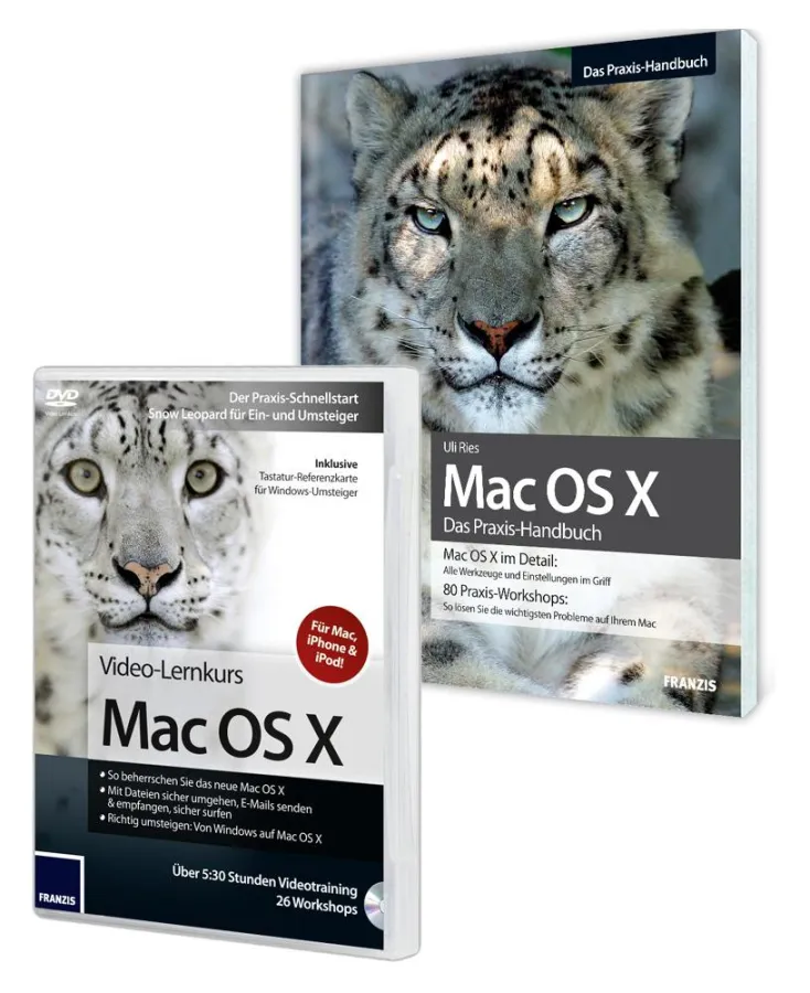 Franzis Praxis-Handbuch und Video-Lernkurs zu Mac OS X Snow Leopard