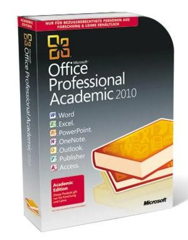 Microsoft Office Professional Academic 2010 für Schüler, Studenten und Lehrer bei EDV Buchversand.de