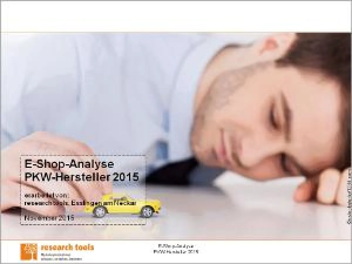 E-Shop-Analyse PKW-Hersteller 2015