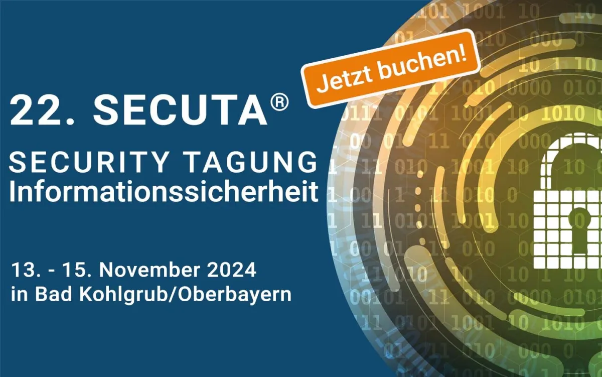 Einladung zur 22. SECUTA® Security Tagung im November 2024 (© CBT Training & Consulting GmbH)