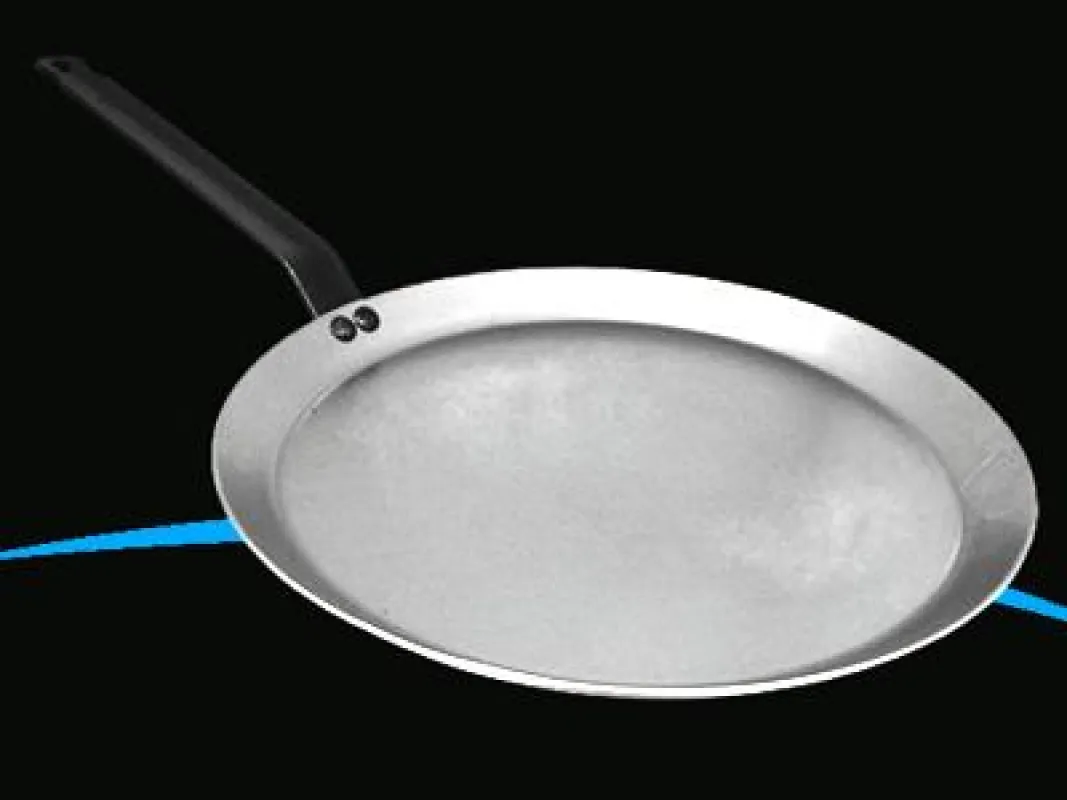 Französische Crêpespfanne aus geschmiedetem Stahl