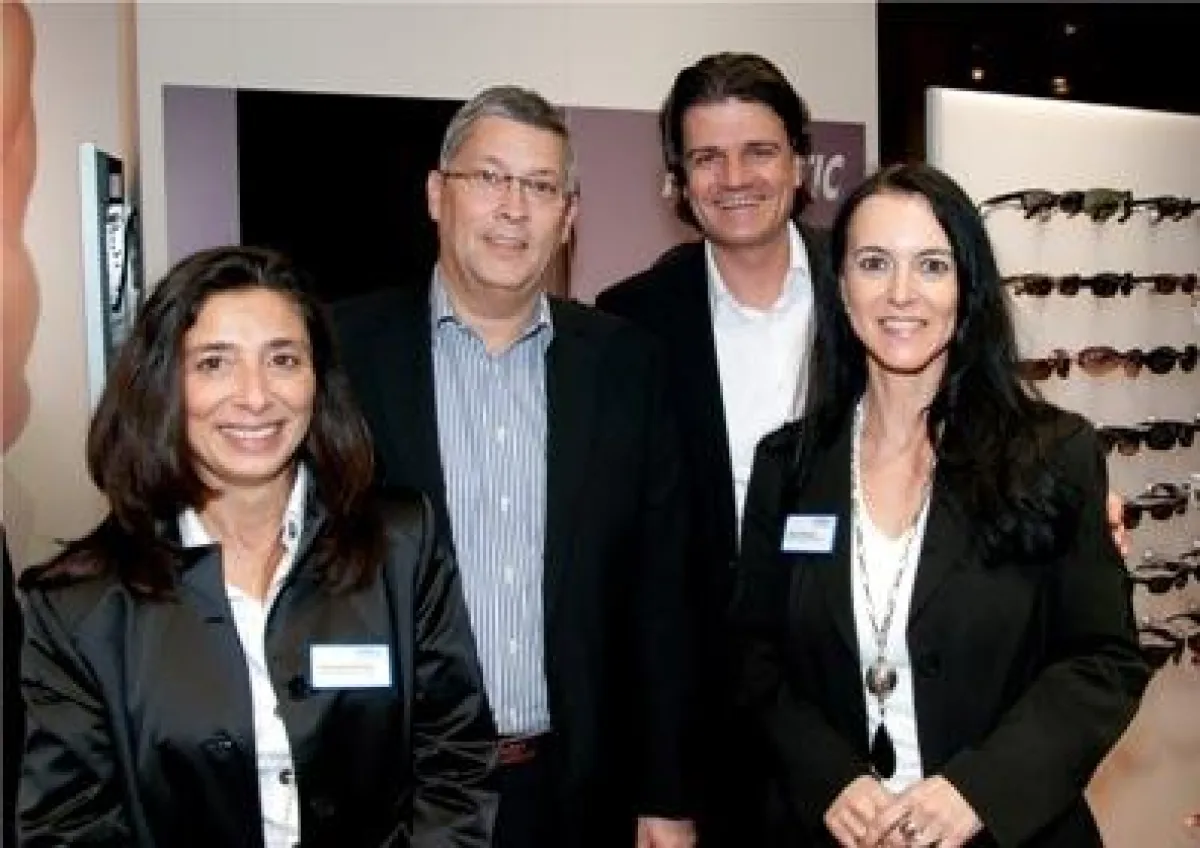 Tannassia Reuber und Mario Werndl (HÖREX), Carsten Schünemann (IGA OPTIC), Ursula Ebinger (HÖREX) (von li. nach re. - Foto: HÖREX/IGA OPTIC)