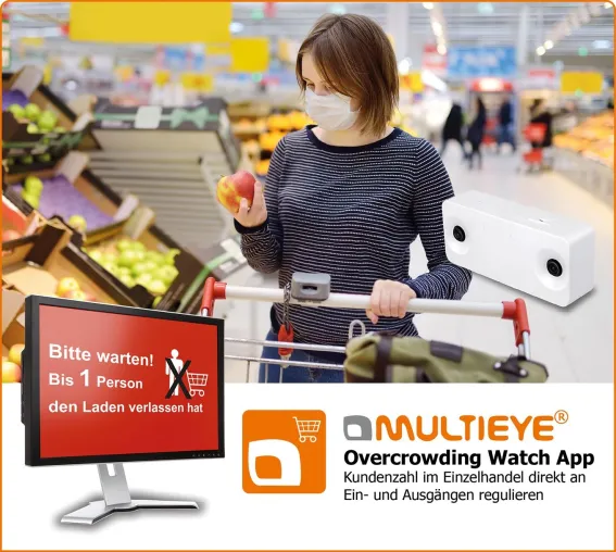 Kundenstrom im Einzelhandel in Corona-Zeiten regulieren Bild: Kundenstrom im Einzelhandel in Corona-Zeiten regulieren