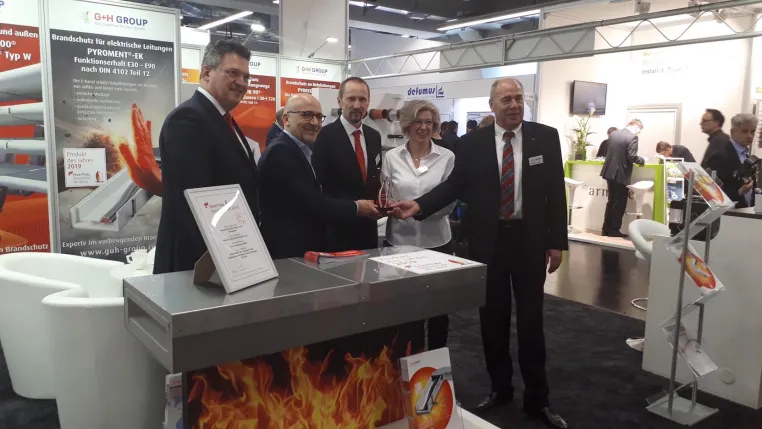 Bild: G+H ISOLIERUNG erhält für PYROMENT®-EK den Preis „Produkt des Jahres 2019“