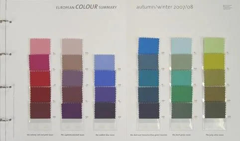 Bild: Mode- und Interior-Farben Winter 2007/2008 European Colour Summary