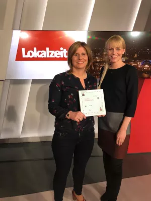 Bild: Autorin Beryth Hardt im WDR: Scheidungskindern helfen