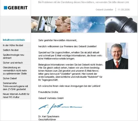 Bild: "Useletter" liefert Informationen mit Nutzwert