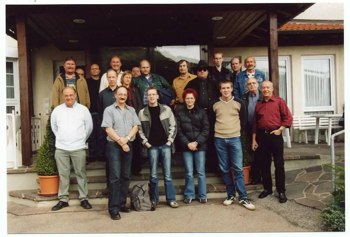 UFO-Forscher aus ganz Deutschland begegnen sich in Cröffelbach. CENAP-Archiv