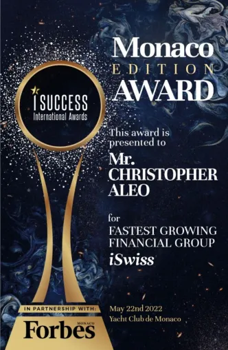 Forbes Monaco, warum iSwiss die Finanzwelt verändert hat Bild: Forbes Monaco, warum iSwiss die Finanzwelt verändert hat