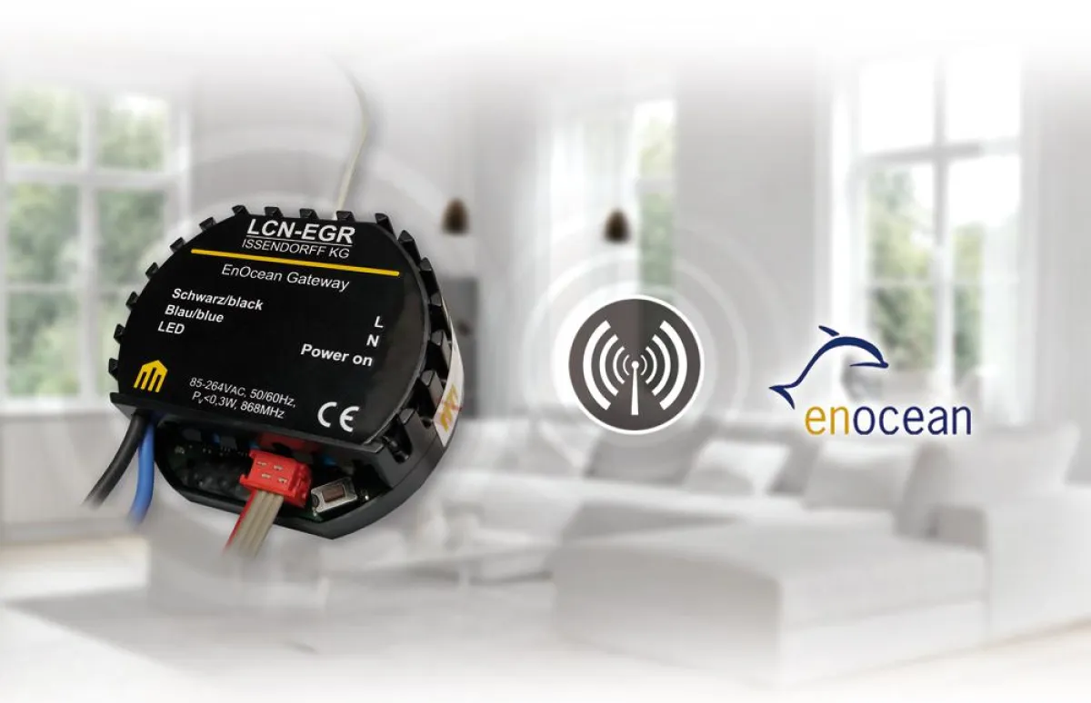 Das LCN-EGR ist ein Gateway zum Einbinden von EnOcean-Komponenten in den LCN-Bus.