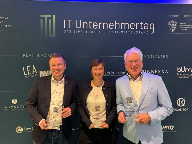 Bild: ERP-System des Jahres 2026: ALPHAPLAN gewinnt zweimal Silber und den Sonderpreis „Kundenzufriedenheit“