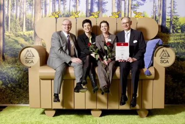 Bild: SCA Packaging Deutschland mit Erlebnis-Display auf der „Night of the Brands"