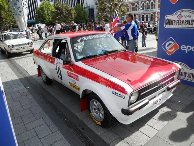 Bild: Peter Scharmach startete beim Silver Fern Rallye Marathon, Neuseeland, Fahrzeug: 178 Ford Escort RS 2000