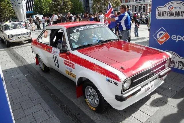 Bild: Peter Scharmach startete beim Silver Fern Rallye Marathon, Neuseeland, Fahrzeug: 178 Ford Escort RS 2000