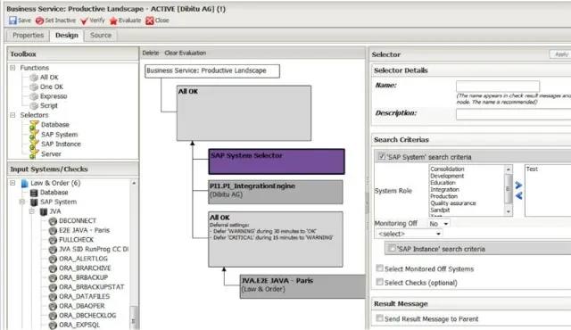 Bild: Business Service Monitoring mit syslink Xandria 5