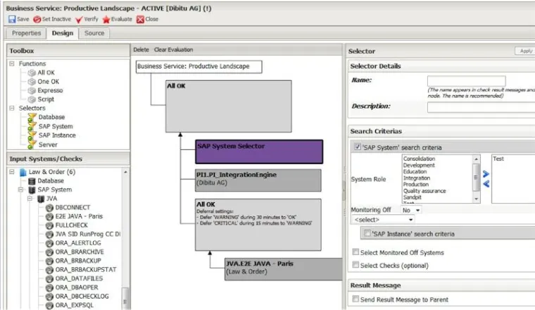 Bild: Business Service Monitoring mit syslink Xandria 5