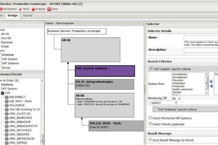 Bild: Business Service Monitoring mit syslink Xandria 5